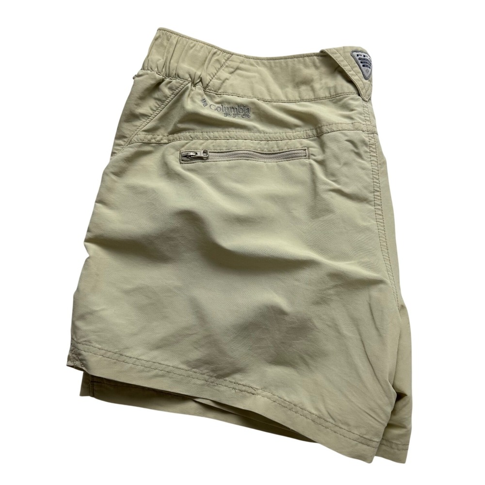 Columbia PFG Omni-Shade Tan‎ Fishing Shorts Womens XL
